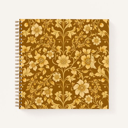 Art Nouveau Floral Notebook ノートブック (正面)