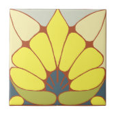 Art Nouveau Floral Pattern Frieze タイル (正面)