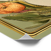 Art Nouveau Floral Wedding Welcome Sign ポスター (角)