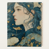 Art Nouveau Floral Woman Planner  プランナー手帳 (裏面)