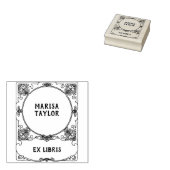 Art nouveau frame ex libris ラバースタンプ (押印)