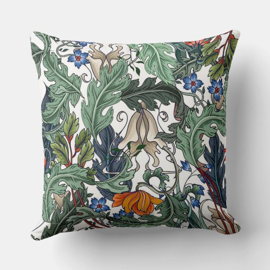 Art Nouveau Garden Muse Design クッション (裏面)