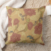 Art Nouveau Garden Muse Design クッション (ブランケット)