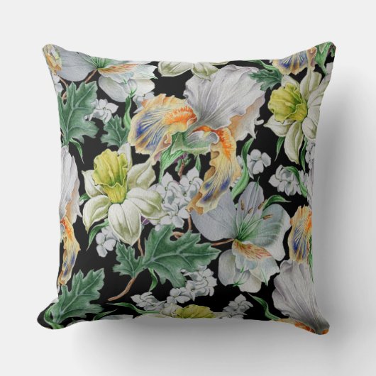 Art Nouveau Garden Muse Design クッション (正面)