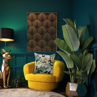 Art Nouveau Garden Muse Design クッション