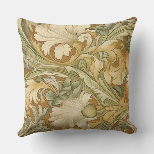 Art Nouveau Garden Muse Design クッション (裏面)