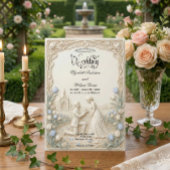 Art Nouveau Garden Proposal Traditional Wedding 招待状