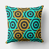 Art Nouveau Geometric Pattern クッション (裏面)