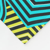 Art Nouveau Geometric Pattern  フリースブランケット (角)