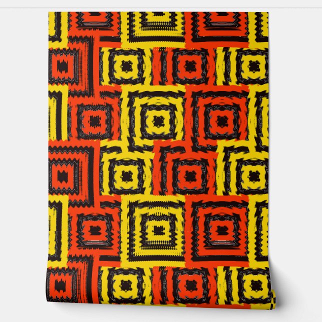 Art Nouveau Glitch Pattern  壁紙 (ほどく)