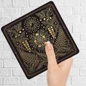 Art Nouveau Gold Botanical Celestial Illustration  タイル