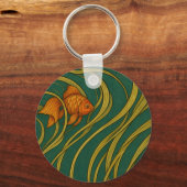 Art Nouveau Goldfish  キーホルダー (正面)