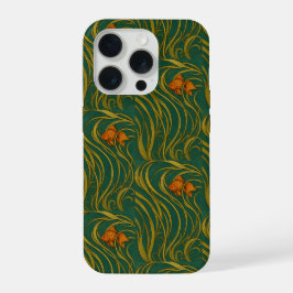 Art Nouveau Goldfish  iPhone 15 Proケース