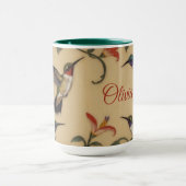 Art Nouveau Hummingbird Mug マグカップ (中央)