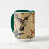 Art Nouveau Hummingbird Mug マグカップ (正面左)