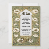Art Nouveau Iftar Poppy Flower Invitation 招待状 (正面)