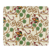 Art Nouveau-inspired floral design カッティングボード (正面)