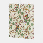 Art Nouveau-inspired floral design ガラスオーナメント (正面左)