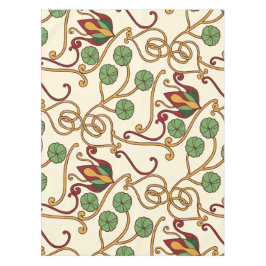 Art Nouveau-inspired floral design テーブルクロス