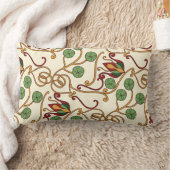 Art Nouveau-inspired floral design ランバークッション (ブランケット)