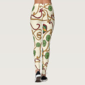 Art Nouveau-inspired floral design レギンス (裏面)
