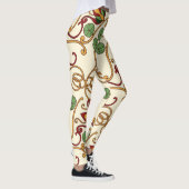 Art Nouveau-inspired floral design レギンス (右)