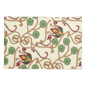 Art Nouveau-inspired floral design 枕カバー (裏面-左)