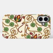 Art Nouveau-inspired floral design Case-Mate iPhoneケース (裏面 (横))