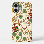 Art Nouveau-inspired floral design Case-Mate iPhoneケース (裏面)