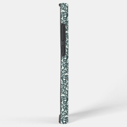 Art Nouveau Inspired Florals Samsung Case - Green Galaxyケース (右側面)