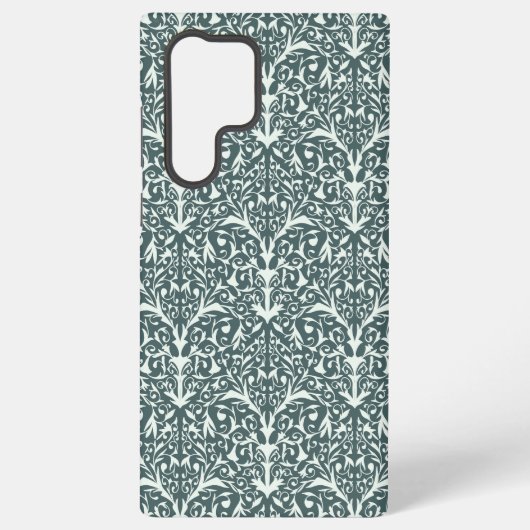 Art Nouveau Inspired Florals Samsung Case - Green Samsung Galaxyケース (裏面)
