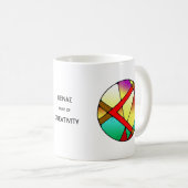 Art Nouveau Kenaz Rune Mug – CREATIVITY! コーヒーマグカップ (正面右)