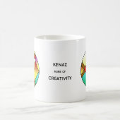 Art Nouveau Kenaz Rune Mug – CREATIVITY! コーヒーマグカップ (中央)