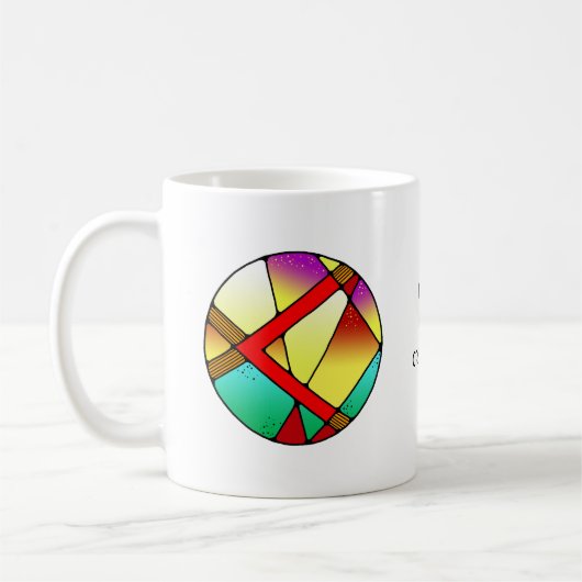Art Nouveau Kenaz Rune Mug – CREATIVITY! コーヒーマグカップ (左)
