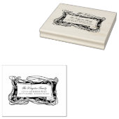 Art Nouveau Leafy Vines Address Label ラバースタンプ (押印)