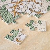 Art nouveau lily of the valley flower pattern  LRG ジグソーパズル (側面)