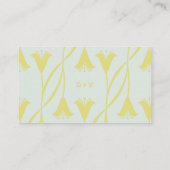 Art Nouveau Lily Wedding | QR Code Reply エンクロージャーカード (裏面)