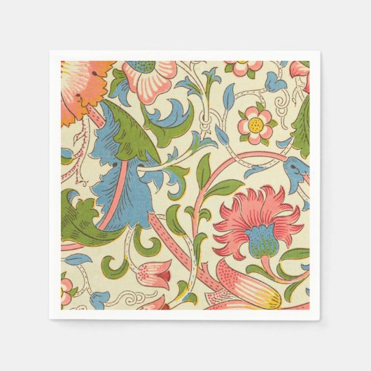 Art nouveau lodden pattern - William Morris スタンダードカクテルナプキン (正面)