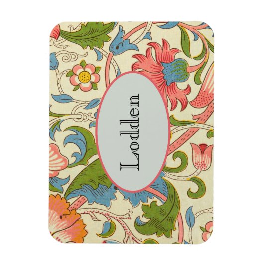 Art nouveau lodden pattern - William Morris マグネット (縦)