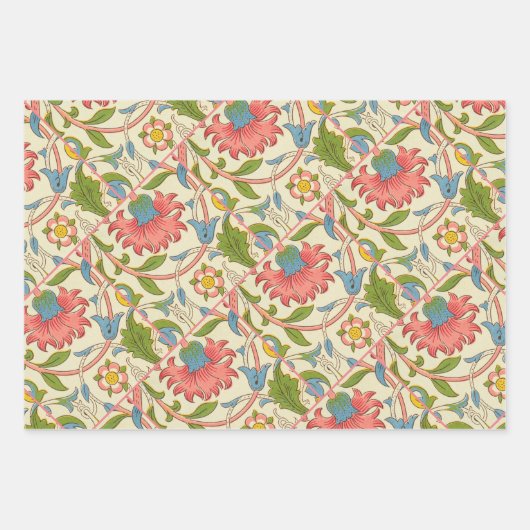 Art nouveau lodden pattern - William Morris ラッピングペーパーシート (正面)