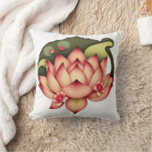 Art Nouveau Lotus with Water Lilies クッション (ブランケット)