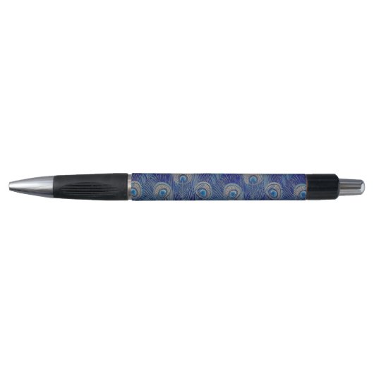 Art Nouveau Luxury Peacock Feather Pattern ボールペン (正面)