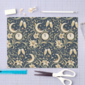 Art Nouveau Moonlit New Year Pattern 薄葉紙 (クラフト)