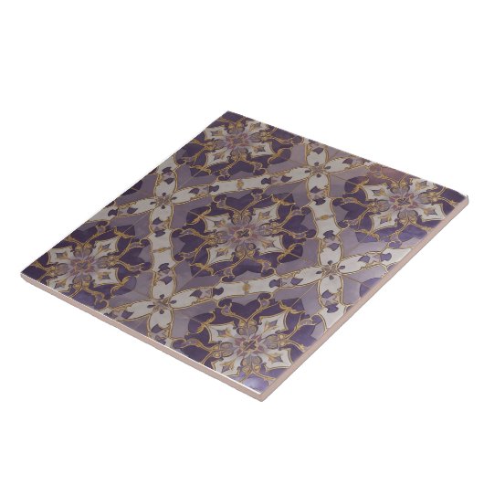 Art Nouveau Moroccan Pattern Ceramic Tile タイル (側面)