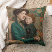 Art Nouveau Mother & Child クッション (ブランケット)
