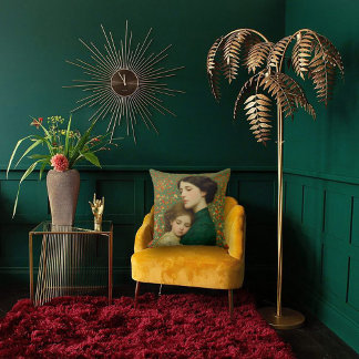 Art Nouveau Mother & Child クッション