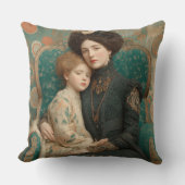 Art Nouveau Mother & Child クッション (正面)