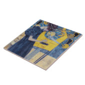 Art Nouveau "Music I" Painting by Gustav Klimt  タイル (側面)