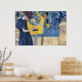 Art Nouveau "Music I" Painting by Gustav Klimt  ポスター (キッチン)