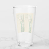 Art Nouveau Narcissus Flowers Latte Mug タンブラーグラス (裏面)